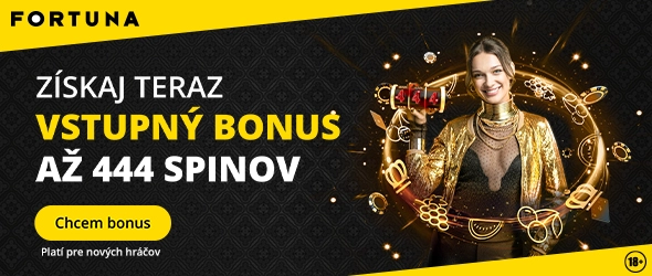 Fortuna vstupný bonus 444 free spiny